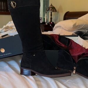 Tommy Hilfiger Black Knee-High Boots